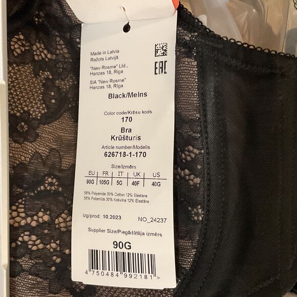 Rosme Balconette Bra Push NWT - Picture 7 of 7